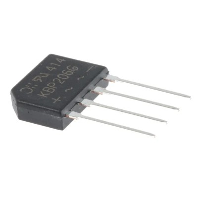 DiodesZetex Bridge Rectifier 600 V 65 A 4-Pin Through Hole KBP206G