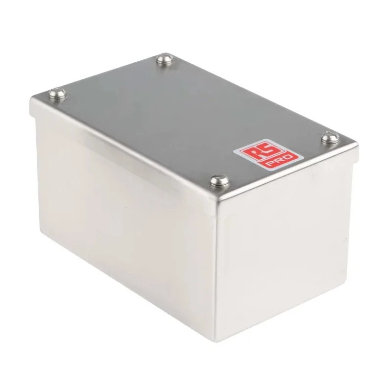 RS Pro Satin 304 Stainless Steel Adaptable Enclosure Box 160mm x 100mm x 85mm 121-9694