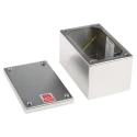 RS Pro Satin 304 Stainless Steel Adaptable Enclosure Box 160mm x 100mm x 85mm 121-9694