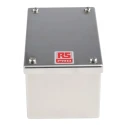 RS Pro Satin 304 Stainless Steel Adaptable Enclosure Box 160mm x 100mm x 85mm 121-9694
