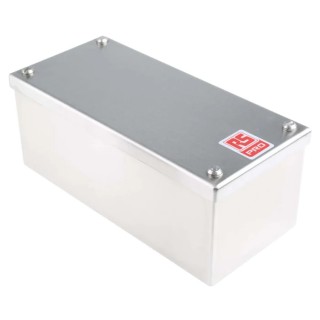 RS Pro Satin 304 Stainless Steel Adaptable Enclosure Box 100mm x 220mm x 85mm 121-9695