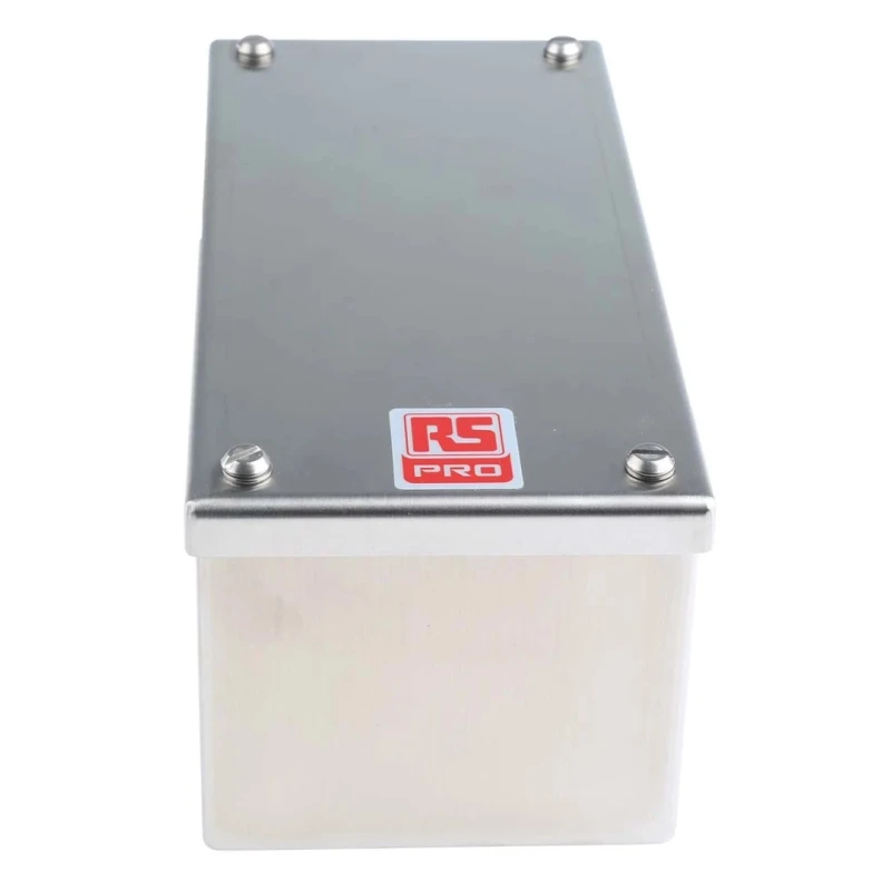 RS Pro Satin 304 Stainless Steel Adaptable Enclosure Box 100mm x 220mm x 85mm 121-9695