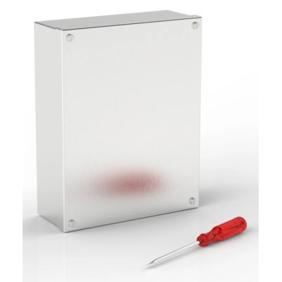 RS PRO Satin 304 Stainless Steel Adaptable Enclosure Box 220mm x 280mm x 85mm 121-9699