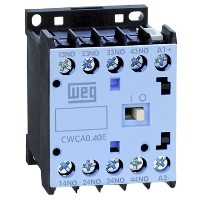 WEG Overload Relay 4 NO, 10A Contact Rating, 24V DC Control Voltage, DIN Rail Mount CWCA0