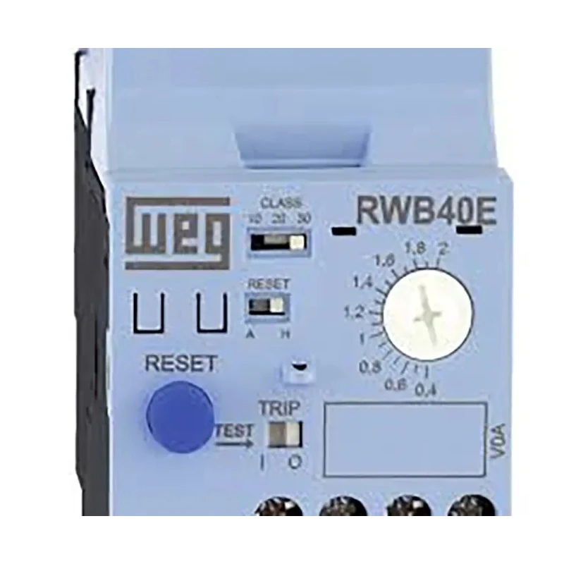 WEG Thermal Overload Relay RW_E Series DIN Rail Mount 8A FLC, 1 NO/1 NC, 0.06W Power Rating RWB40E-3-A4U008