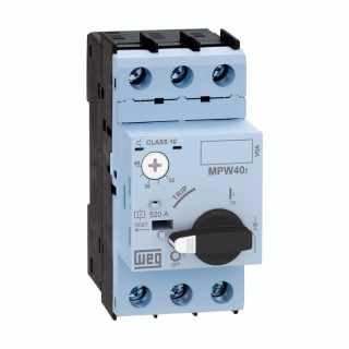 WEG Motor Protection Circuit Breaker Thermal Magnetic 10A, 6.3 A, 690V, 3 Poles MPW40t