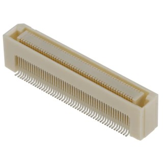 Hirose FunctionMAX Series Straight Surface PCB Socket, 100-Contact, 2 Row, 0.6 mm Pitch, 100V, 400mA, Gold Plated FX8C