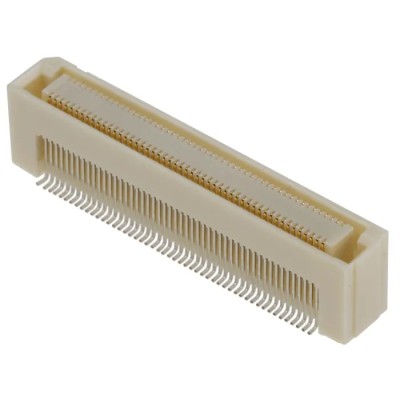 Hirose FunctionMAX Series Straight Surface PCB Socket, 100-Contact, 2 Row, 0.6 mm Pitch, 100V, 400mA, Gold Plated FX8C