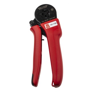 RS PRO Crimp Tool for Wire End Sleeves 0.14 To 10 mm², Plain Handle, Ratchet Mechanism, 176mm Length 122-1790