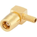 Rosenberger 59 Series Coaxial Connector Cable Flange Female SMB 50 Ω Right Angle Body 59K214-302L5