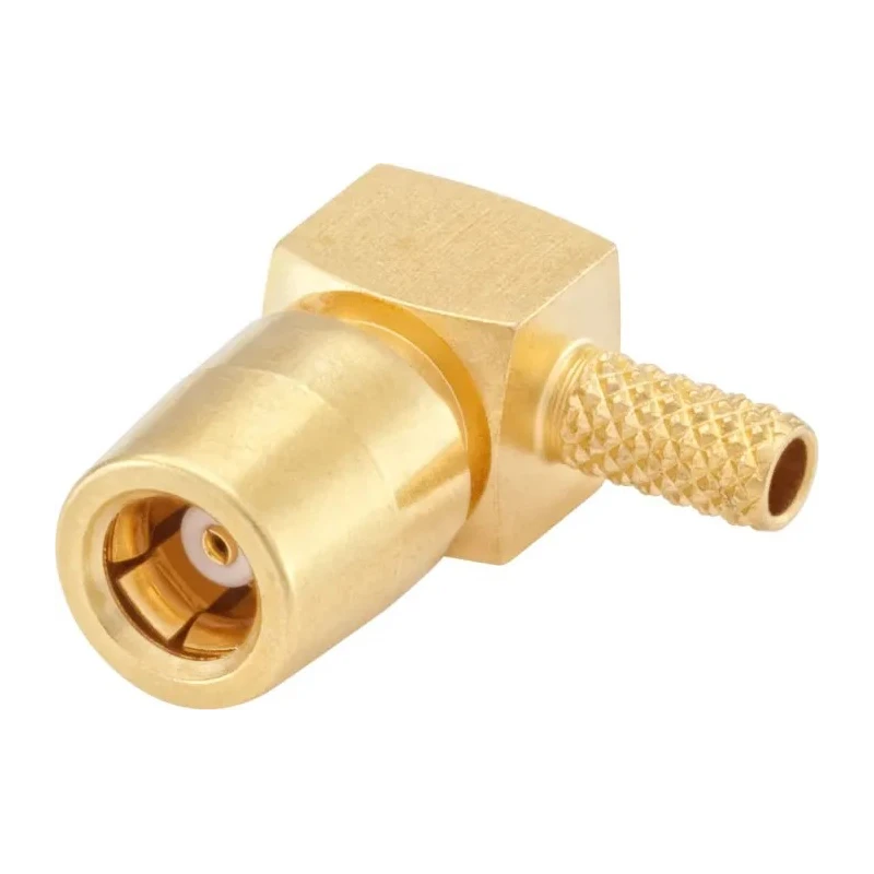 Rosenberger 59 Series Coaxial Connector Cable Flange Female SMB 50 Ω Right Angle Body 59K214-302L5