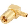 Rosenberger 59 Series Coaxial Connector Cable Flange Female SMB 50 Ω Right Angle Body 59K214-302L5