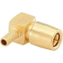 Rosenberger 59 Series Coaxial Connector Cable Flange Female SMB 50 Ω Right Angle Body 59K214-302L5