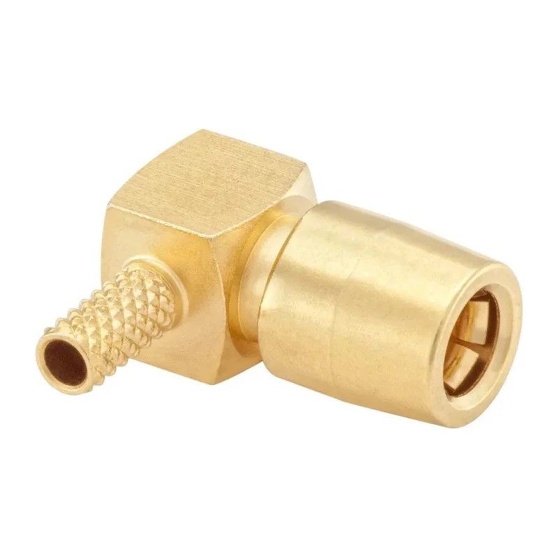 Rosenberger 59 Series Coaxial Connector Cable Flange Female SMB 50 Ω Right Angle Body 59K214-302L5