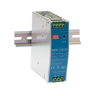 RS PRO NDR Series Switched Mode DIN Rail Power Supply 120W, 12V DC, 10A Output NDR-120-12