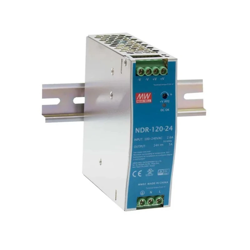 RS PRO NDR Series Switched Mode DIN Rail Power Supply 120W, 12V DC, 10A Output NDR-120-12