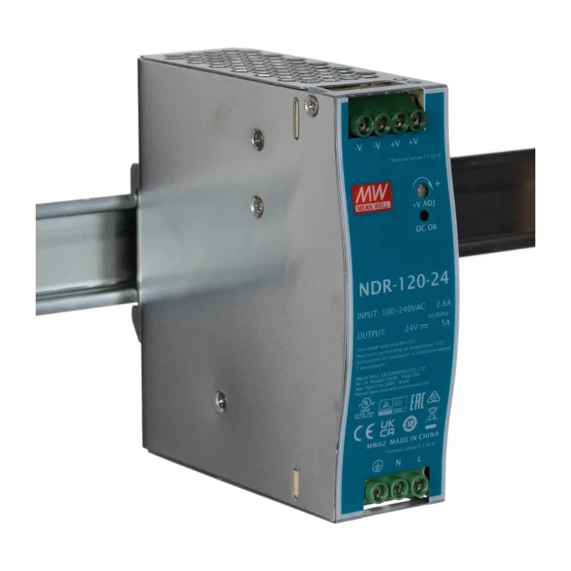 RS PRO NDR Series Switched Mode DIN Rail Power Supply 28V DC, 5A, 120W Industrial NDR-120-24