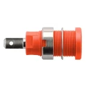 Schutzinger Red Female Banana Socket, 4 mm Connector Size, Tab Termination, 1kV Voltage, 24A Current SEB 6450 Ni / RT