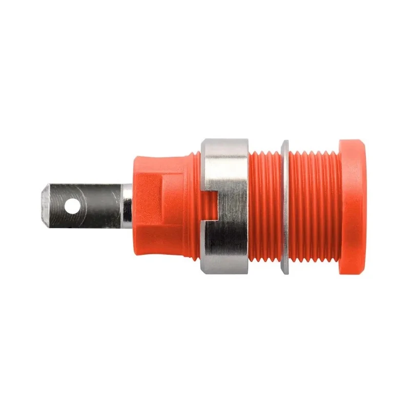 Schutzinger Red Female Banana Socket, 4 mm Connector Size, Tab Termination, 1kV Voltage, 24A Current SEB 6450 Ni / RT