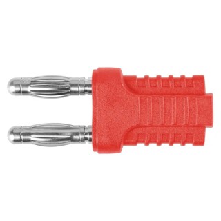 Schutzinger Red Male Banana Plug 4 mm Connector Plug-In Termination Nickel Plating KURZ 10-4 IG MB Ni / RT