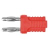 Schutzinger Red Male Banana Plug 4 mm Connector Plug-In Termination Nickel Plating KURZ 10-4 IG MB Ni / RT