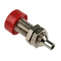 Schutzinger Red Female 4 mm Banana Socket Plug-In Termination, 33 V ac, 70 V dc, 32A, Nickel Plating BU 403 Ni / RT