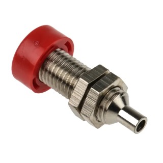 Schutzinger Red Female 4 mm Banana Socket Plug-In Termination, 33 V ac, 70 V dc, 32A, Nickel Plating BU 403 Ni / RT