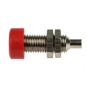 Schutzinger Red Female 4 mm Banana Socket Plug-In Termination, 33 V ac, 70 V dc, 32A, Nickel Plating BU 403 Ni / RT