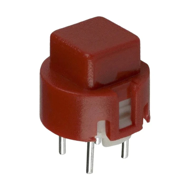 C & K Red Tactile Switch SPST Momentary PCB Mount 100mA 32V DC 12mm x 7.5mm D6C40 F1 LFS