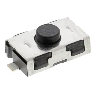 C & K Silver Tactile Switch Button 0.75 mm Actuator Length SPST, 50mA 32 V dc, Surface Mount IP50 IP Rating IP50 