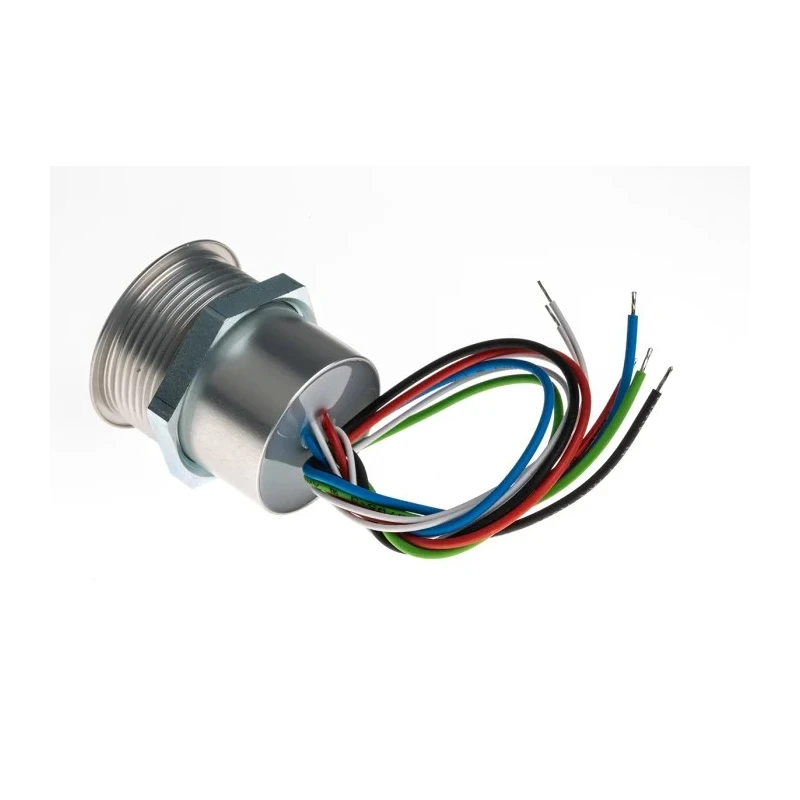 Schurter Illuminated Momentary Push Button Switch Panel Mount 30 mm Cutout SPST RGB LED IP40 IP65 IP67 1241.6454