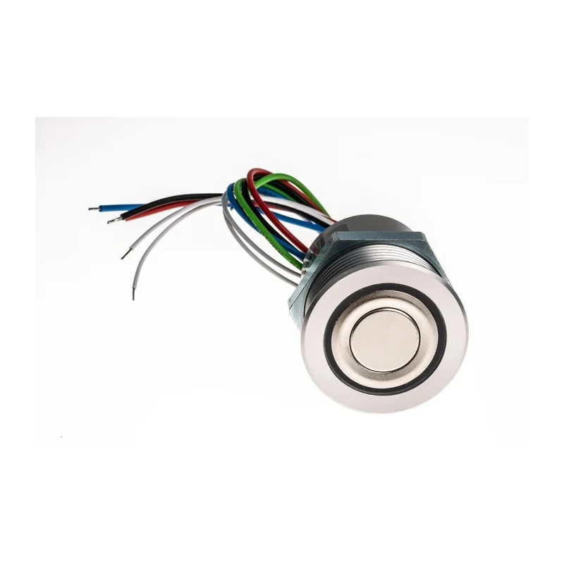 Schurter Illuminated Momentary Push Button Switch Panel Mount 30 mm Cutout SPST RGB LED IP40 IP65 IP67 1241.6454