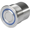 Schurter Illuminated Push Button Switch Panel Mount Momentary Flush Actuator Silver RGB LED 30 mm Cutout SPST MCS 1241.6456