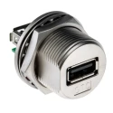 RS PRO USB Connector Panel Mount Panel Female Straight Orientation 1 Port USB Type A 1.5A 500V 122-3021