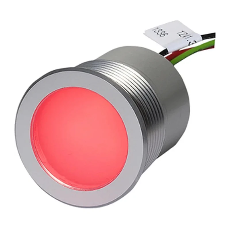 Schurter Green, Red, Yellow Panel Mount Indicator, 28V dc, 5 V dc, Lead Wire Termination, IP67, IP69K, Flush 1241.3672