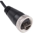 RS PRO USB Cable Male USB Type A to Male USB Type A USB 2.0 Black 2.1 m 122-3023