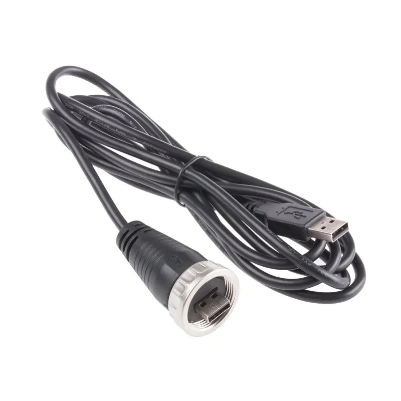 RS PRO USB Cable Male USB Type A to Male USB Type A USB 2.0 Black 2.1 m 122-3023