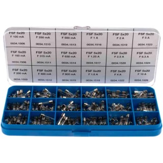 Schurter Non-Resettable Fast Acting Glass Cartridge Fuse Kit FSF Fuses 5x20mm 270 Pieces 0034.9856