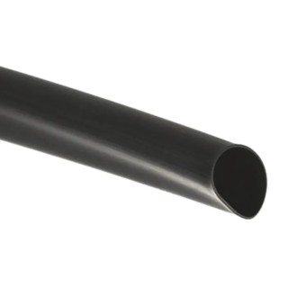 TE Connectivity Heat Shrink Tubing Black 24 mm Sleeve Diameter x 1.2m Length 4:1 Ratio DWFR-24/6-0-STK