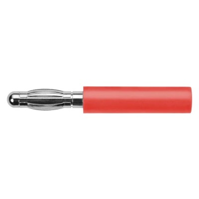 Schutzinger Red Test Connector Adapter Nickel Plated 4 mm to 2 mm Terminal RoHS Germany A 40-40 S Ni / RT