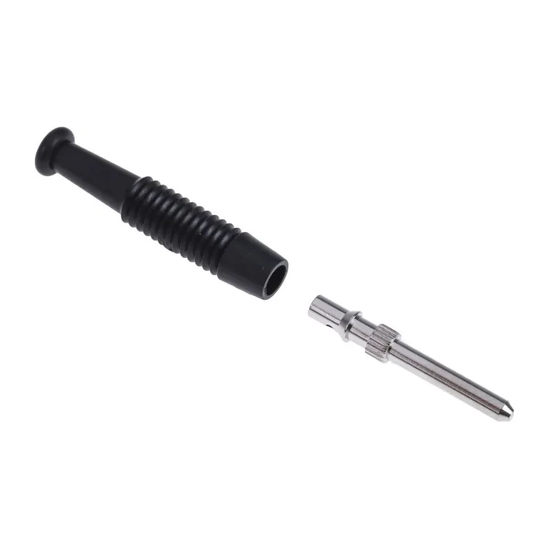 Hirschmann Test & Measurement Black Male Banana Plug 2 mm Connector Solder Termination 60V dc 6A Nickel Plating 973509100