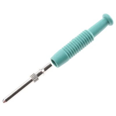 Hirschmann Test & Measurement Green Male Banana Plug 2 mm Connector, Solder Termination, 60V DC, 6A, Nickel Plating 973509104