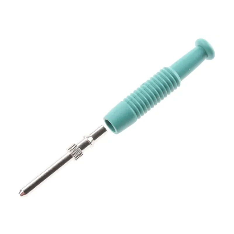 Hirschmann Test & Measurement Green Male Banana Plug 2 mm Connector, Solder Termination, 60V DC, 6A, Nickel Plating 973509104