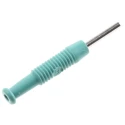 Hirschmann Test & Measurement Green Male Banana Plug 2 mm Connector, Solder Termination, 60V DC, 6A, Nickel Plating 973509104