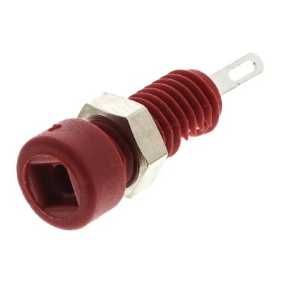 Hirschmann Test & Measurement Red Female Banana Socket, 2 mm Connector, Solder Termination, 60V dc, 6A, Nickel Tin 930308101