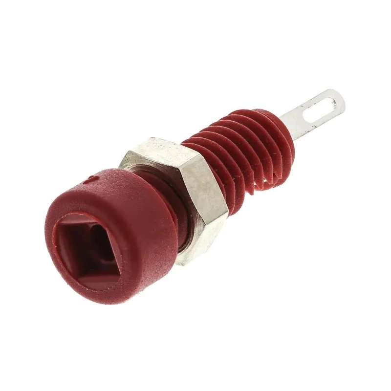 Hirschmann Test & Measurement Red Female Banana Socket, 2 mm Connector, Solder Termination, 60V dc, 6A, Nickel Tin 930308101