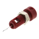 Hirschmann Test & Measurement Red Female Banana Socket, 2 mm Connector, Solder Termination, 60V dc, 6A, Nickel Tin 930308101