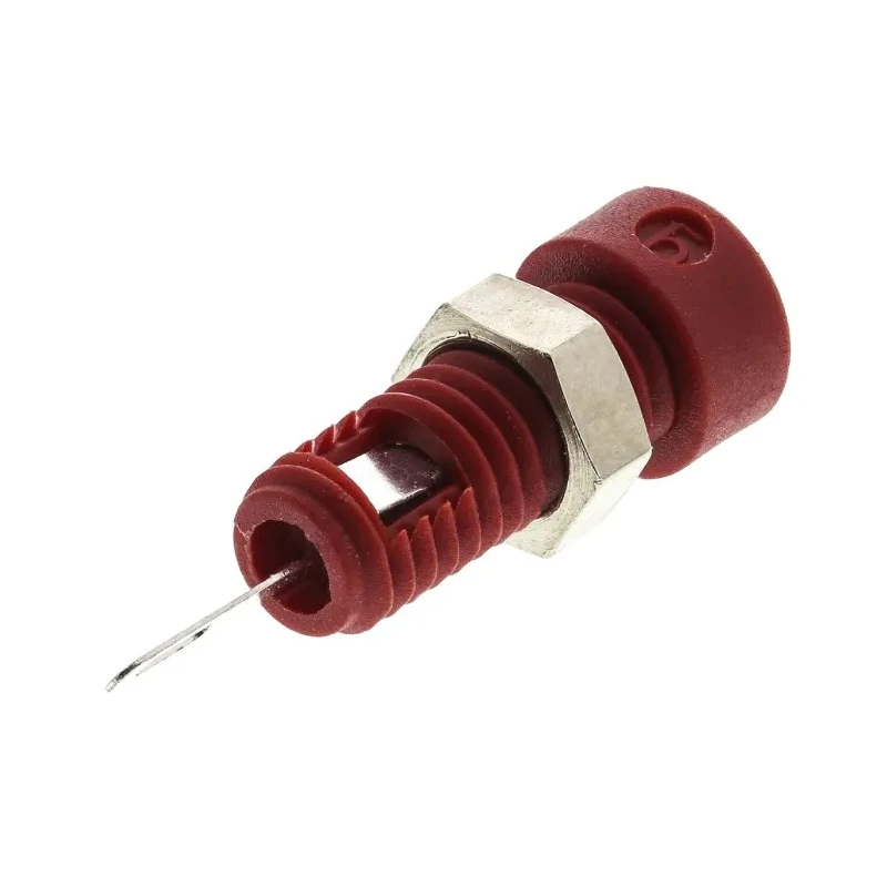 Hirschmann Test & Measurement Red Female Banana Socket, 2 mm Connector, Solder Termination, 60V dc, 6A, Nickel Tin 930308101