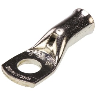 TE Connectivity XCT Uninsulated Ring Terminal 8 mm Stud Size 3 AWG 40 mm Overall Length Grey 710026-5
