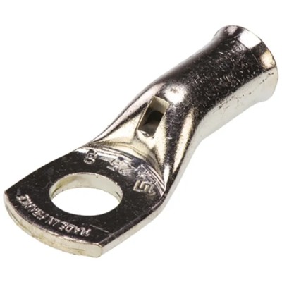 TE Connectivity XCT Uninsulated Ring Terminal 8 mm Stud Size 3 AWG 40 mm Overall Length Grey 710026-5
